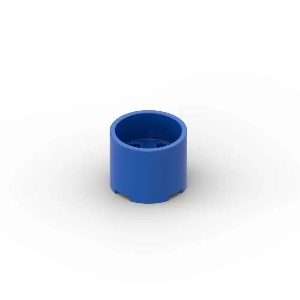 MOC 10PCS 73111 Recessed Center Axle Holes Brick Round 3x3x2 Stacking Building Block Diverting Toy Adults Boys Holiday Gifts