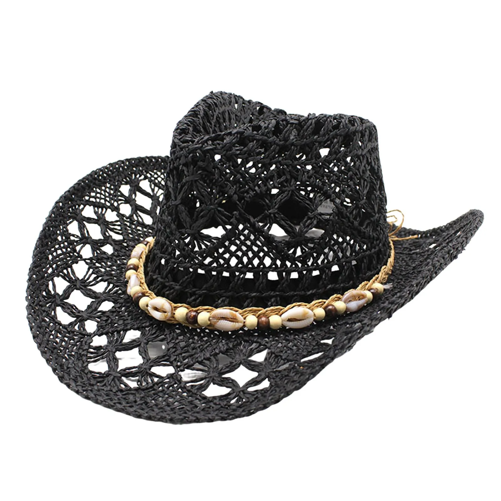 

Adult Sun Straw Hats Western Cowboy Summer Hat Cow Girl Hats For Women And Mens Boho Style Straw Wide Brim Cowboy Hats 2025