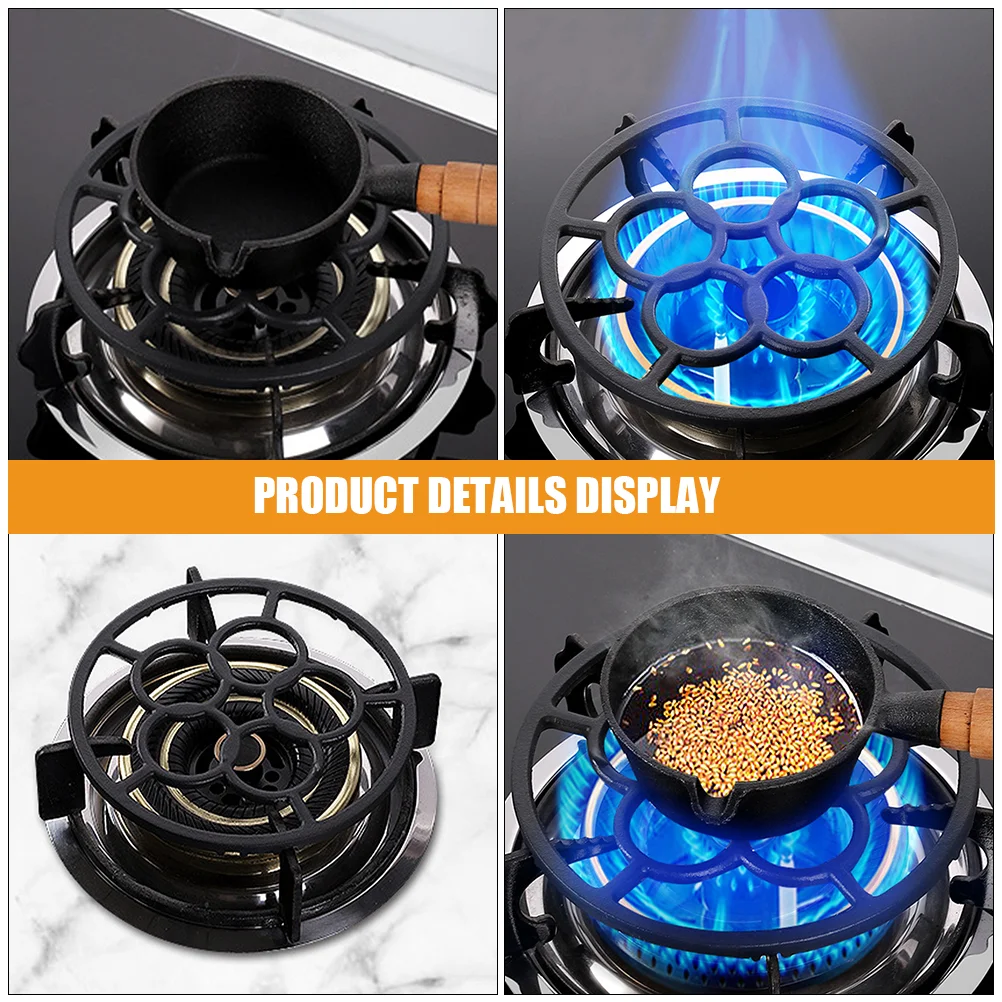 Gas Hob Wok Rack for Cooker Stove Pot Work on Casserole Ring Stand Electric Support Rings Burner Iron Non Slip Holder