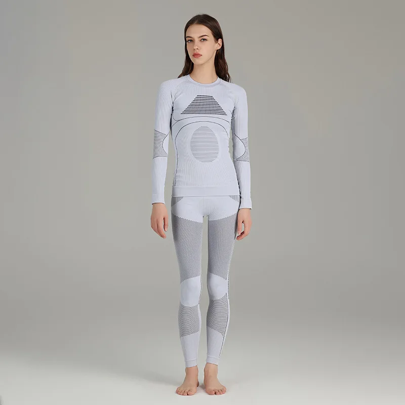 

Комплект нижнего белья для катания на лыжах, женский и мужской зимний тонкий дышащий, быстросохнущий, теплый, компрессионный, облегающий, спортивная одежда