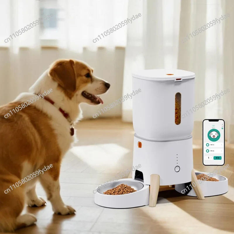 

Pet Feeder Smart Dog Cat Food Dispenser Wireless Support Dual Stainless Steel Bowls