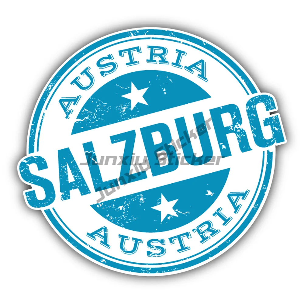

Salzburg City Austria Stamp Car Sticker Motorcycle Accessories And Decals Stickers For Car Sticker Camping Funny Decoration