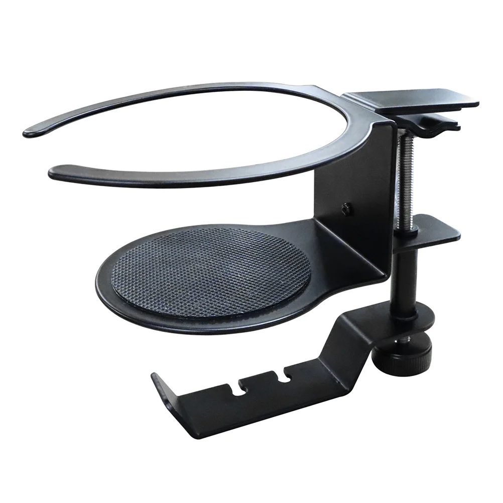 

Headphone Hanger Headset Hook Phones Under Desk for Headphones Holder Stand Desktop Clamp Water Cup