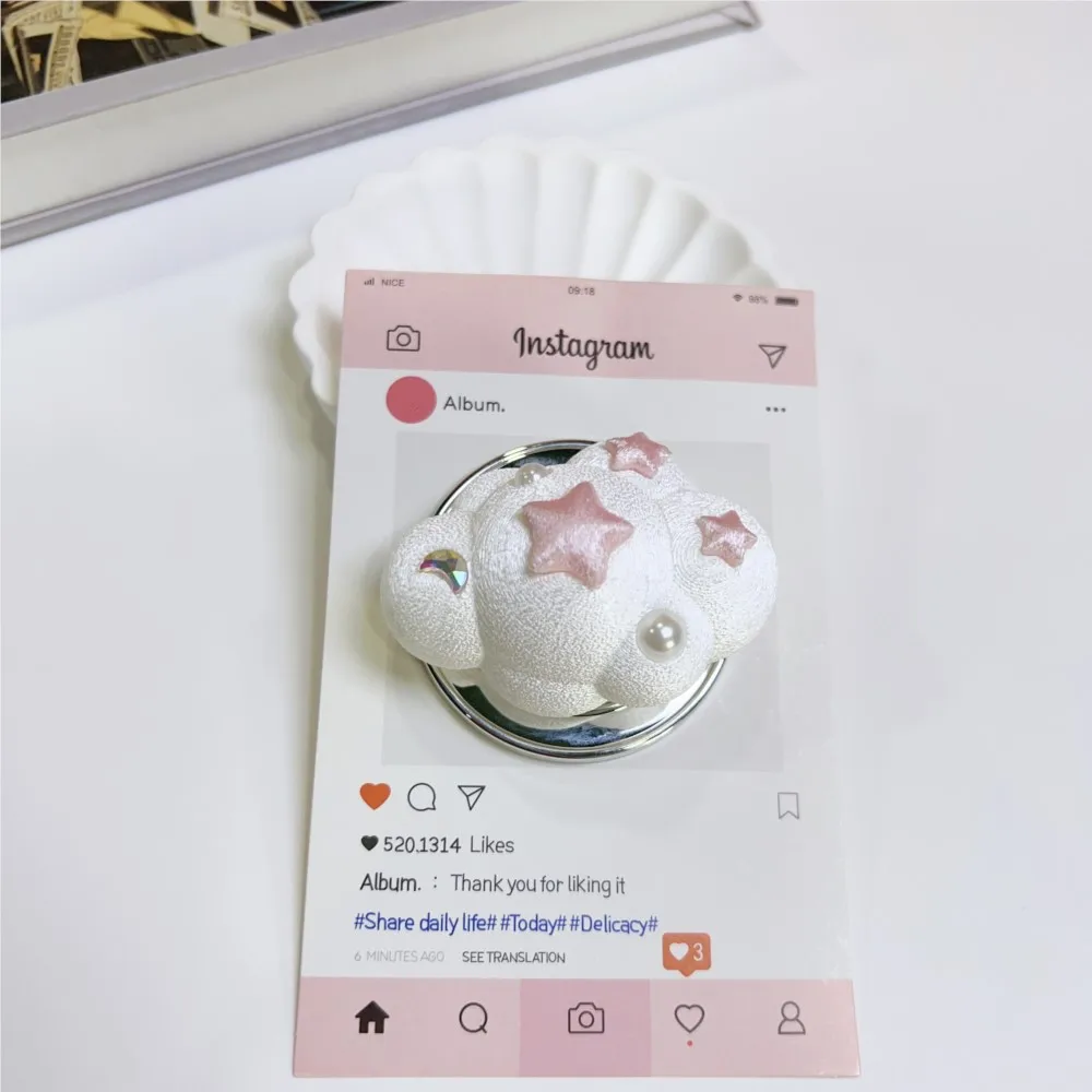 3D Cartoon Magnetic Phone PopSocket Anti-slip Korean Ins GripTok Kawaii Desktop Phone Kickstand Mobilephone Airbag Bracket Stand view 4