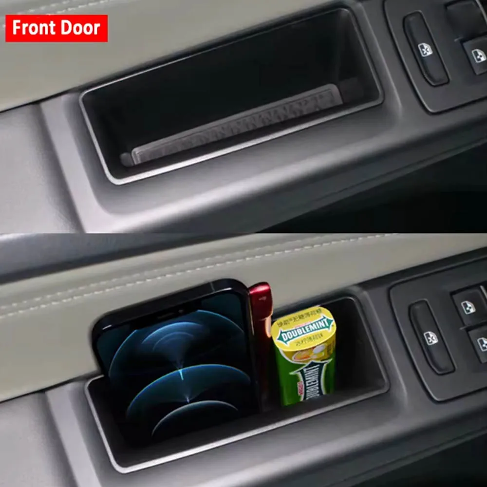 لسيارة فولكس فاجن فولكس فاجن جولف 8 MK8 2020 - 2024 Acc. زوج واحد من صندوق تخزين باب السيارة الأمامي والخلفي، حاوية بمقبض مسند الذراع، زوج واحد #6