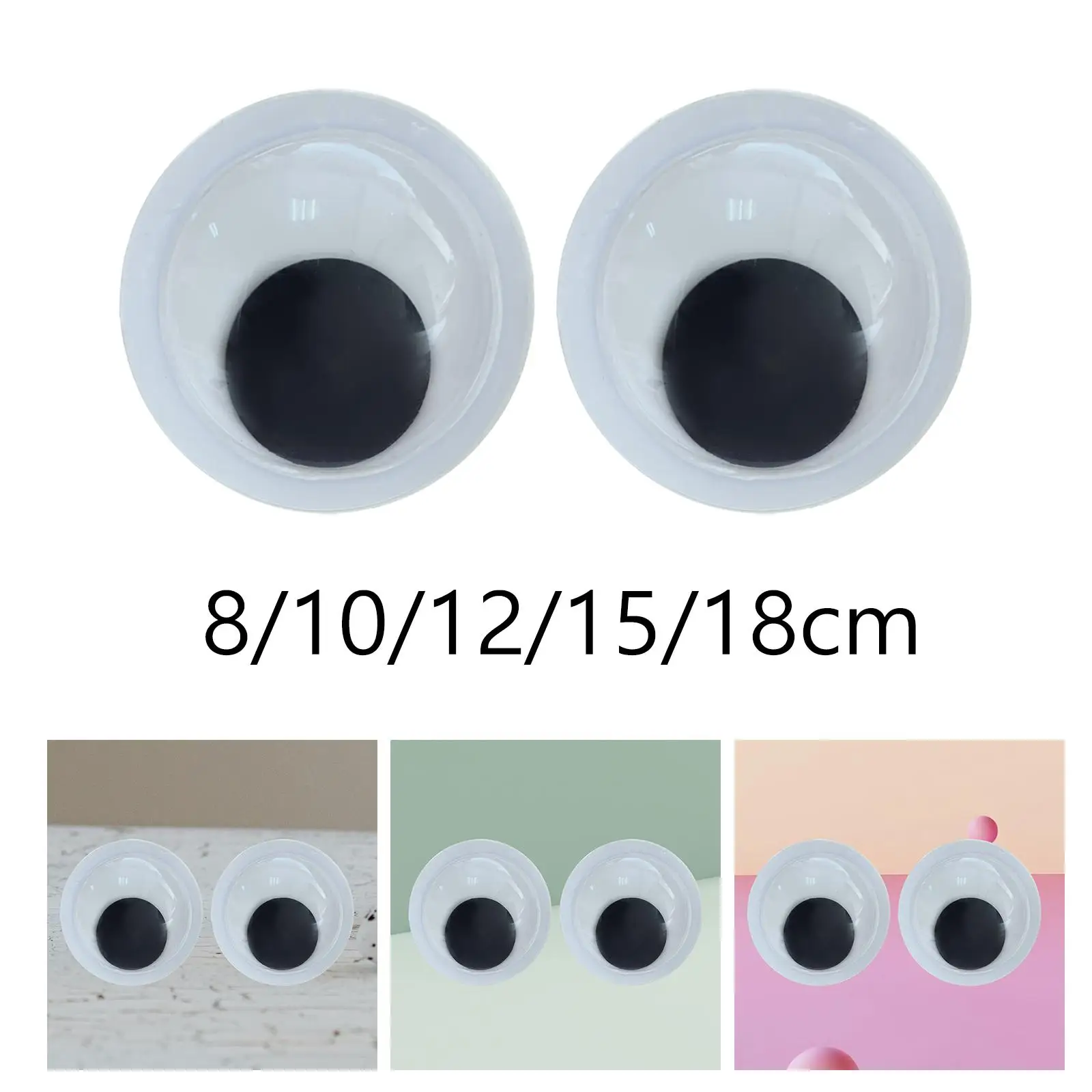 2 Pieces Googly Wiggle Eyes Stick Moving Eyes for New Year Crafts Halloween