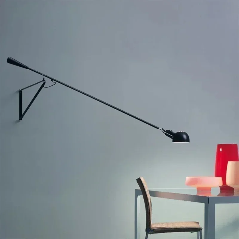 Yaratıcı Modern Rizzatto Duvar Lambası Takılabilir Dekoratif Sanat İskoç Uzun Ayarlanabilir Külbütör Beyaz Yatak Odası Başucu Led Işık