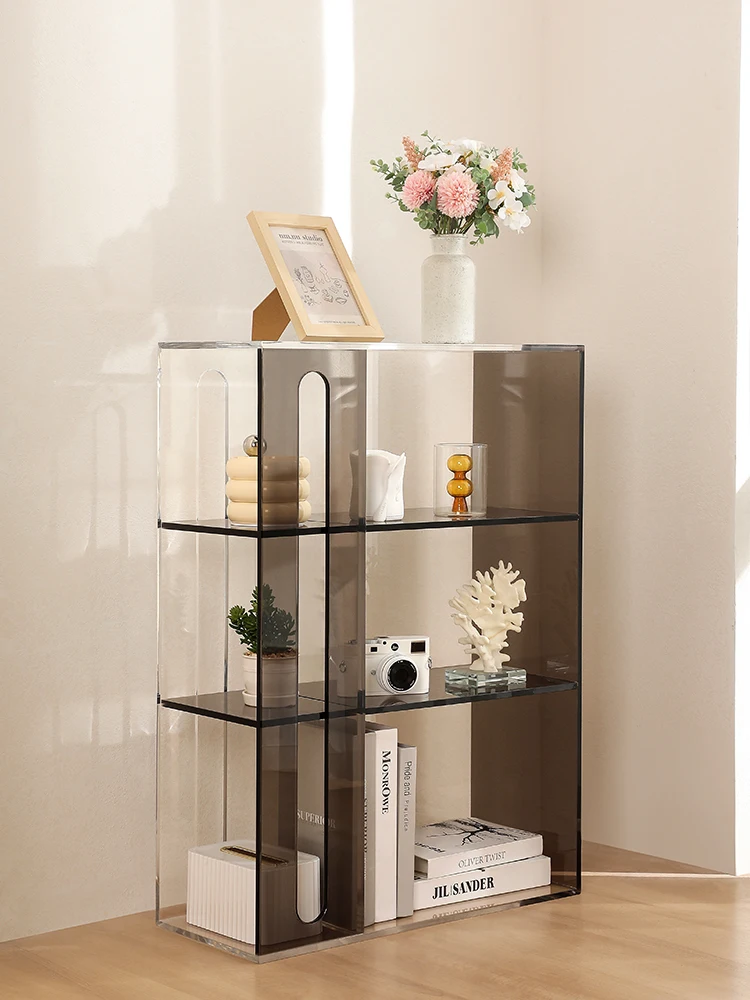 bay window storage cabinet shelf balcony storage cabinet acrylic bookshelf multi-layer tatami low cabinet bedroom locker