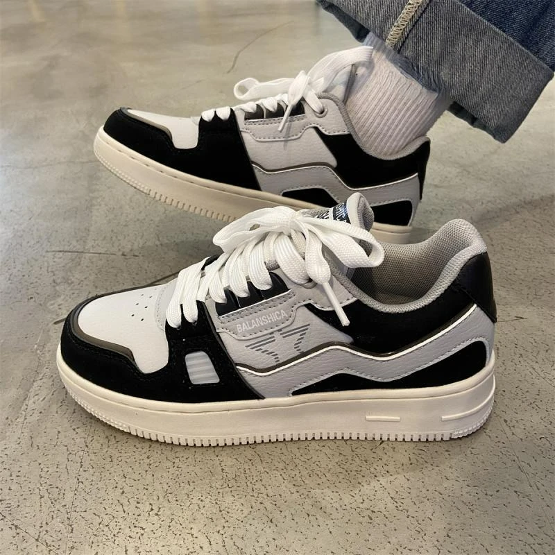 Grey Platform Sports Shoes Sneakers for Women Tennis Female Skateboard Basket Casual Vulcanize Spring Summer 2024 Vintage