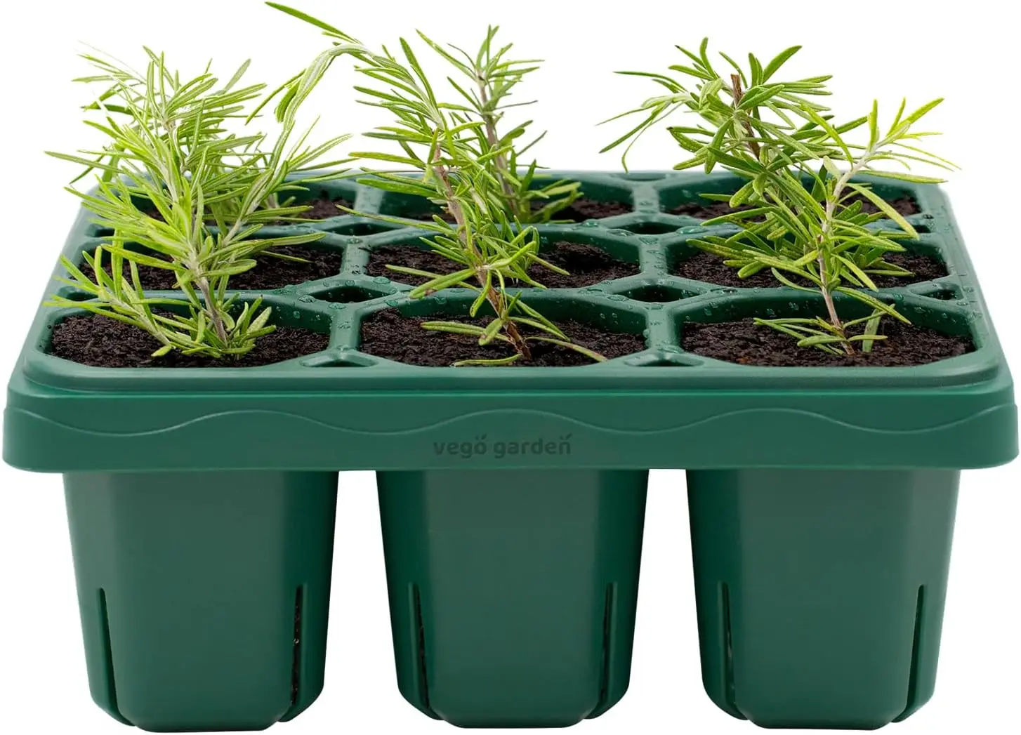 

Giga Seedling Trays - 4 Pack, 9-Cell UV-Resistant Reusable Starter Trays for Greenhouse/Garden (No Lids)