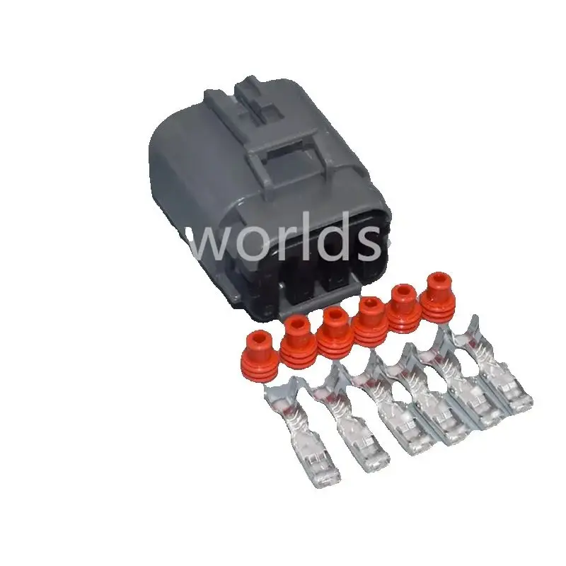 Shhworldsea 6 pin auto male housing plug waterproof cable wiring harness connector 7223-1864-40