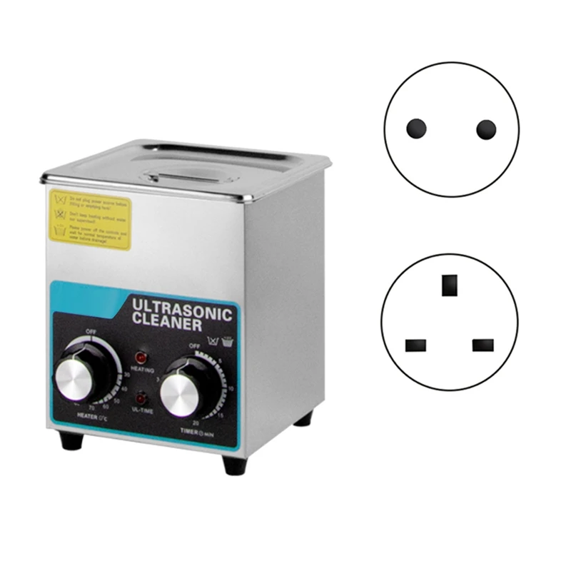 A15Q-2L Knob Ultrasonic Cleaner 304 Stainless Steel With Heater&Timer 28/40KHZ Frequency Switchable For Watch Jewelry