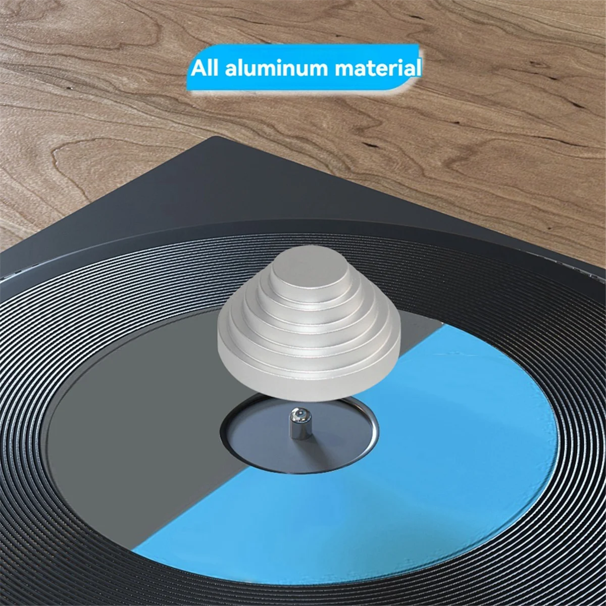 Record Weight Clamp Audio LP Vinyl Turntables Disc Stabilizer for LP Vinyl Turntables CD Player Black&A22K