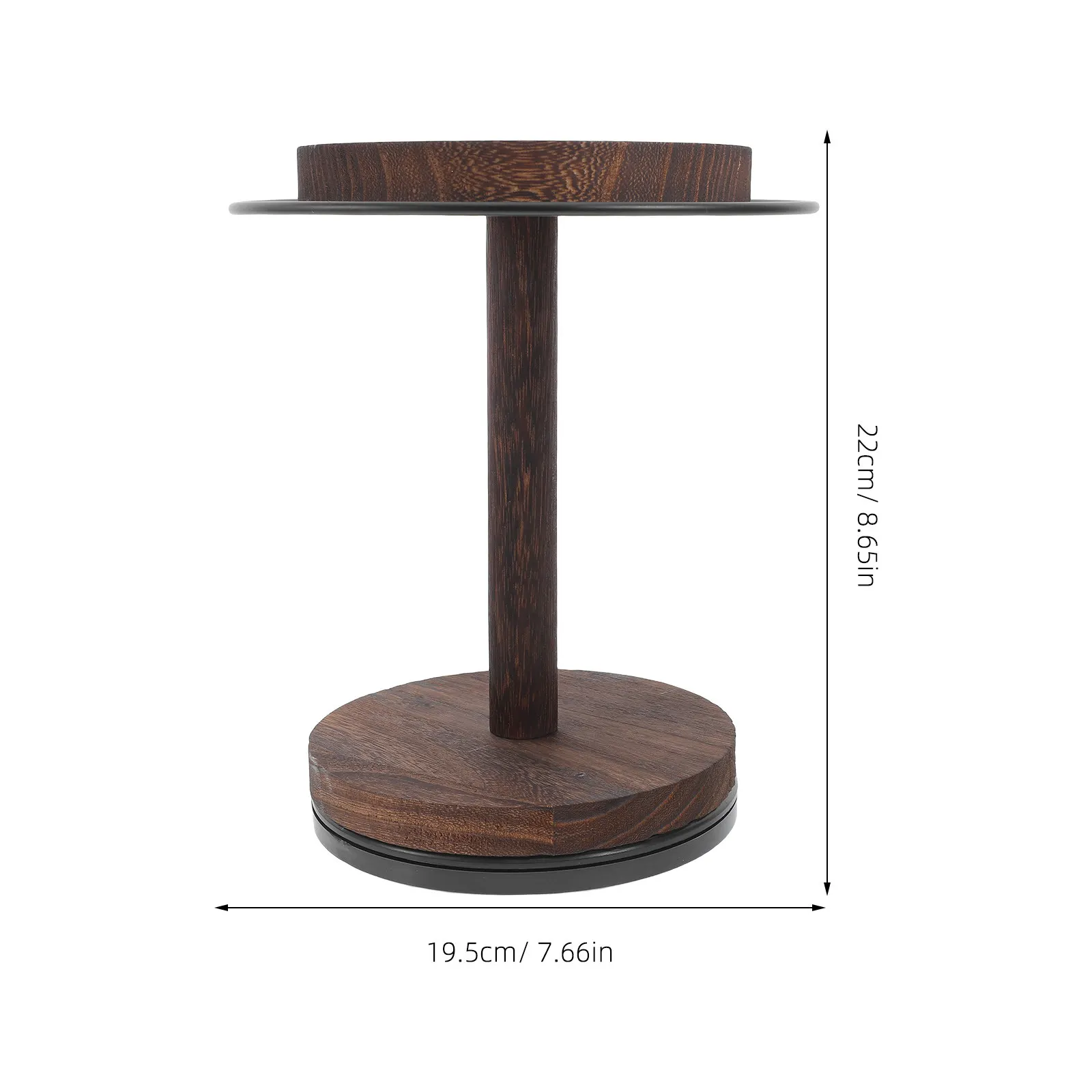 Wooden Rotatable Sunglass Organizer 360 Degree Rotating Eyewear Display Rack Tabletop Glasses Holder for Home Office