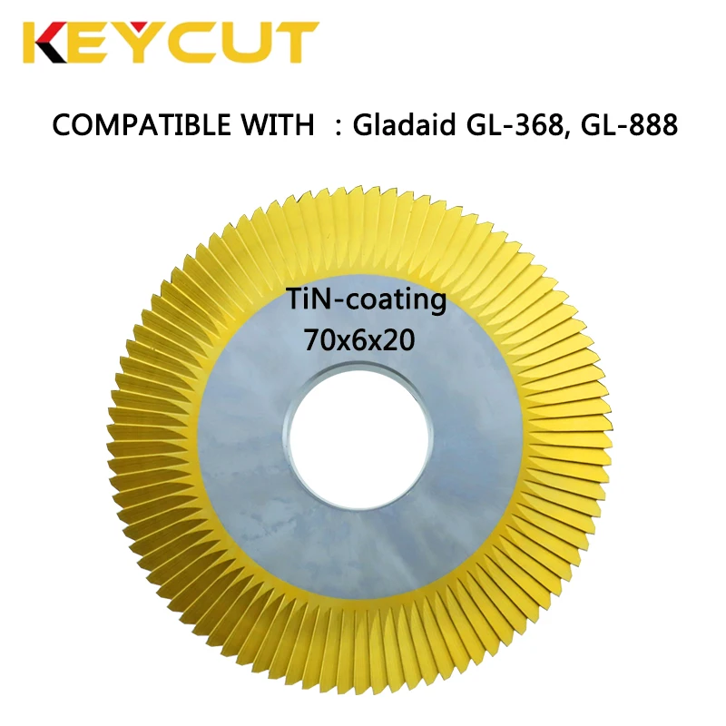 Gladaid Cutter 70x6x20 8810 8811 0012  Fits Gladaid 888 368 Key Machine Aftermarket Locksmith Tools