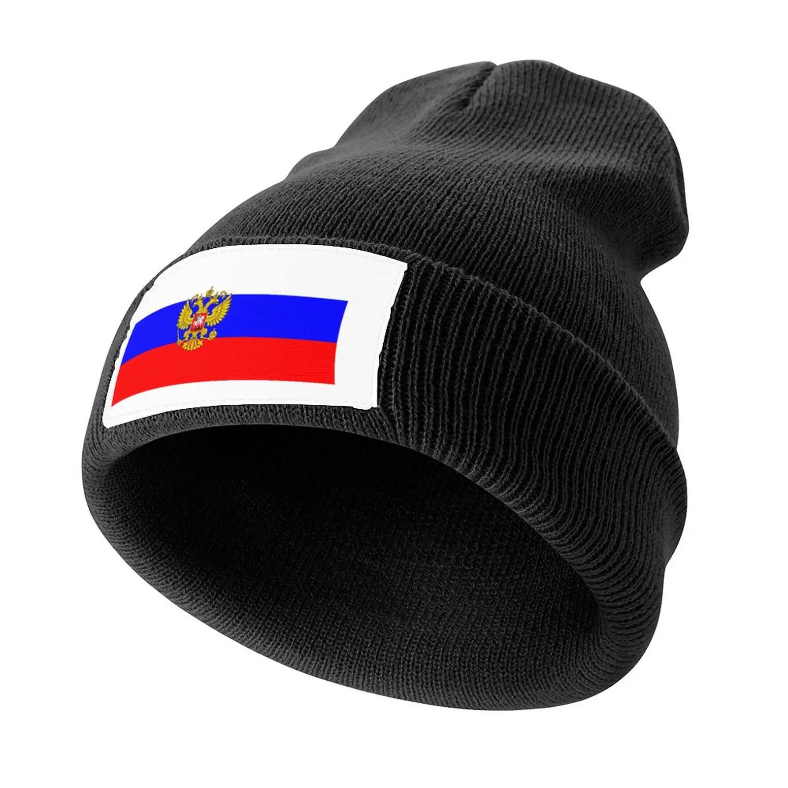 

Russia, Russian National Emblem, Russian Flag, Russian Eagle, Coat Of Arms (2021-3-RUS-1) Knitted Cap