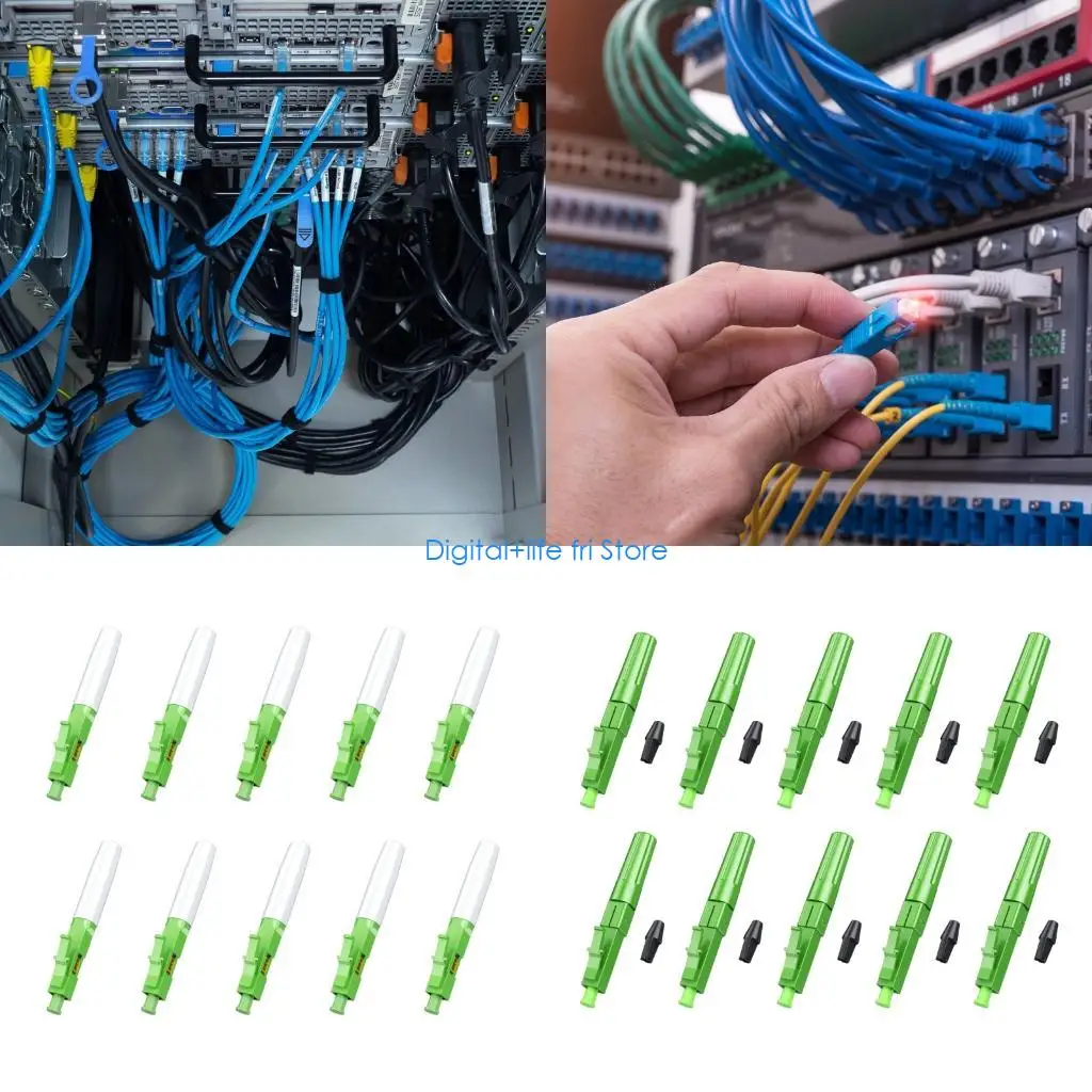 E06D Cold Splicing Fiber Opt Connector Tool less Installation Low Insertion Loss Durability Design For Networking Setups