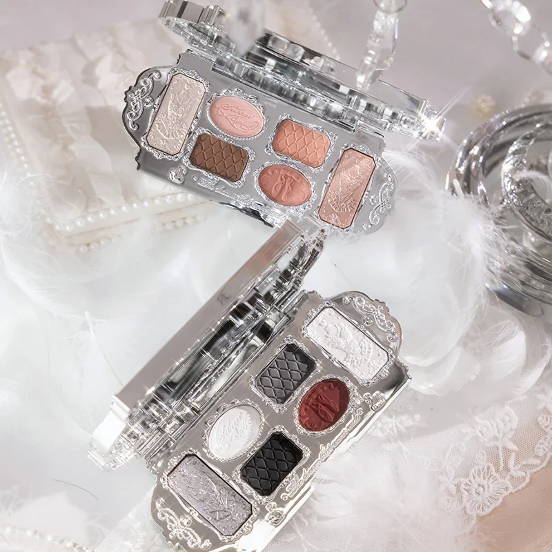 Flower Knows Makeup Swan Ballet Eyeshadow Palette Natural Nude Matte Shimmer Strawberry Cupid Glitter Pigment Eye Shadow Pallete