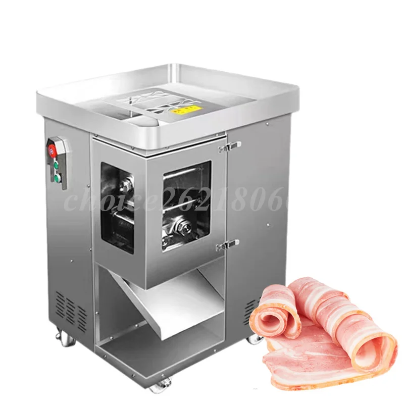 

Stainless Steel Double Blade Slicer Meat Slicer New Commercial Electric Meat Slicer One-Time Shredded Meat Slicer Machine