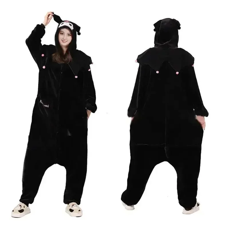 ملابس منزلية من CosplayAnime Sanurgente Glutnel ملابس منزلية كوسبلاي pour فام، بيجامة enfant، combinaison Kuromi، Halloween،grenouillteres de dessi