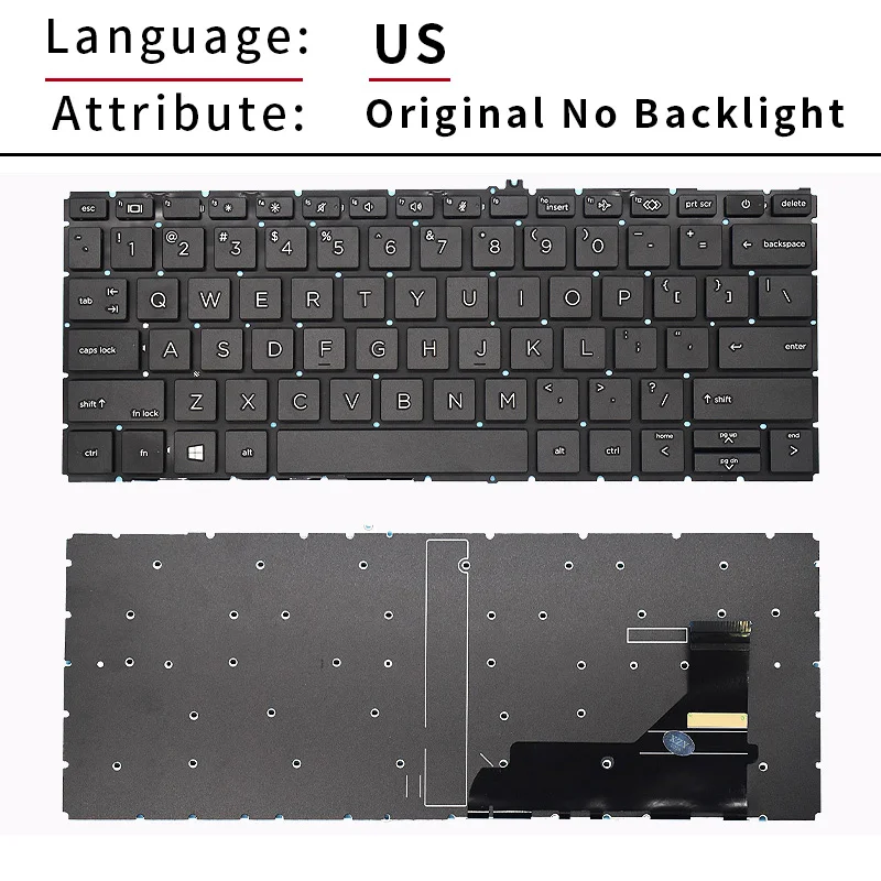 Replacement US/UK/RU/SP Backlit Laptop Keyboard For HP Elitebook 830 G7 G8 835 G8 735 G7 RU ES L85737-001 6037B0161601