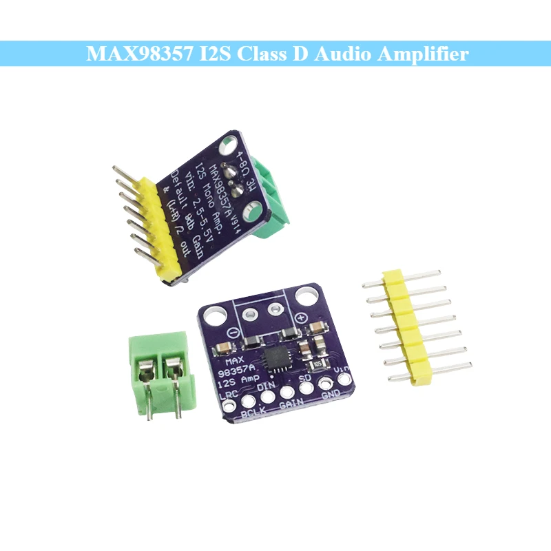 New MAX98357 I2S Class D Audio Amplifier Module 3.2W - Digital Input 2.5-5.5V, Compatible with Raspberry Pi/ESP32 for DIY Audio