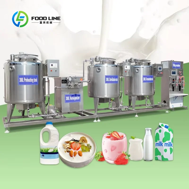 Automatic Yogurt Production Line High Efficiency Dairy Processing Equipment for Yogurt Factories and Food Plants