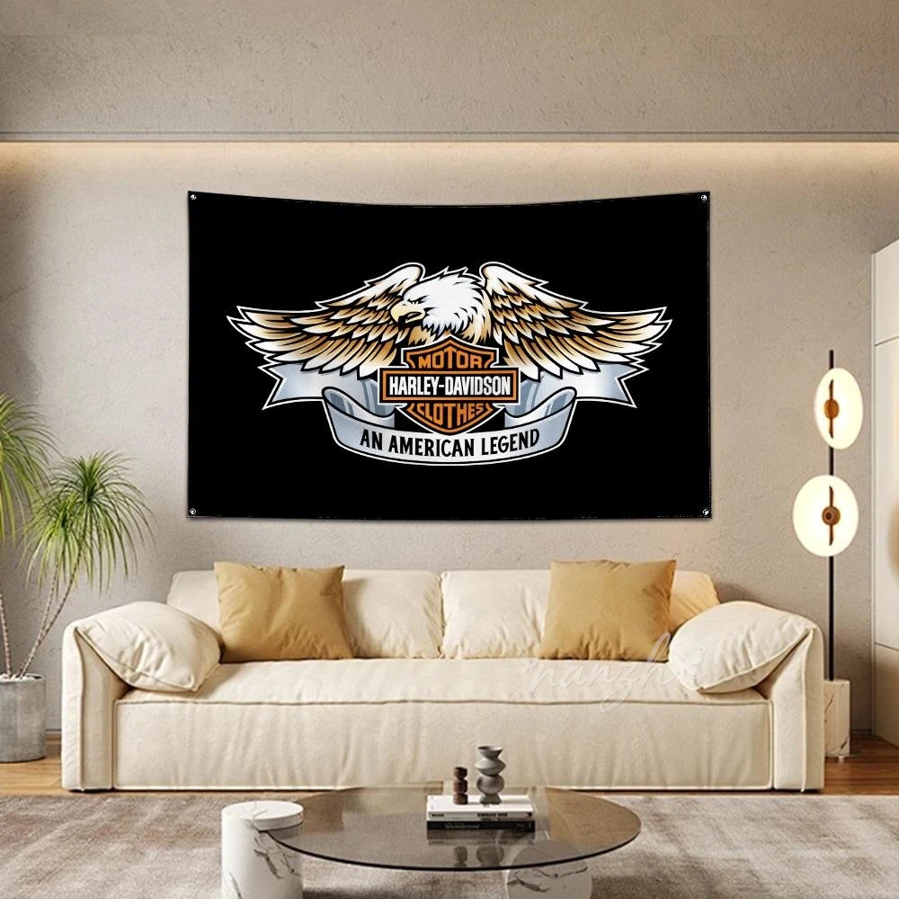 Motorcycles Logo Decorative Background Wall Coverings Posters For Harley Davidson Electra Glide Ultra Classic 1250 S PA 1250S view 5