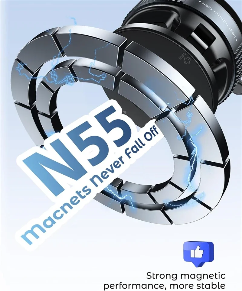 360 °   قابل للتعديل فراغ شفط المغناطيسي قوس حامل هاتف السيارة ل Magsafe آيفون سامسونج طوي المغناطيس ماج حامل آمن جبل