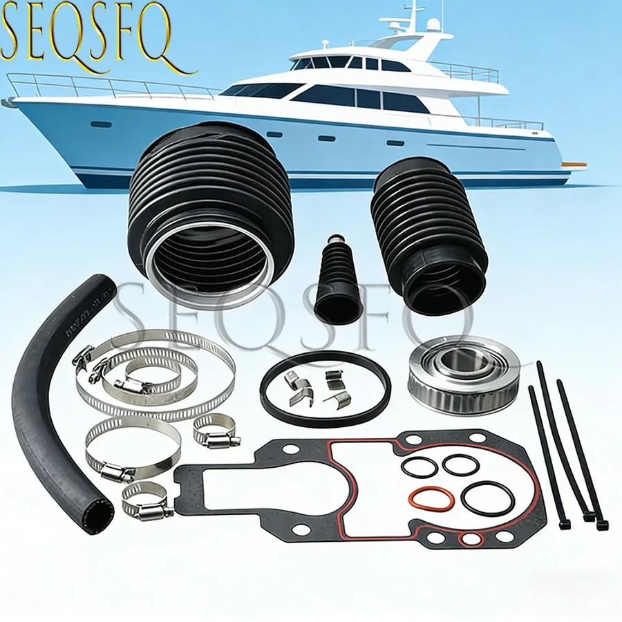 

For MerCruiser Alpha One Gen 2 Bellows Transom Seal Repair Kit with Gimbal Bearing 30-803099T1 Outboard Engine Replaces Parts