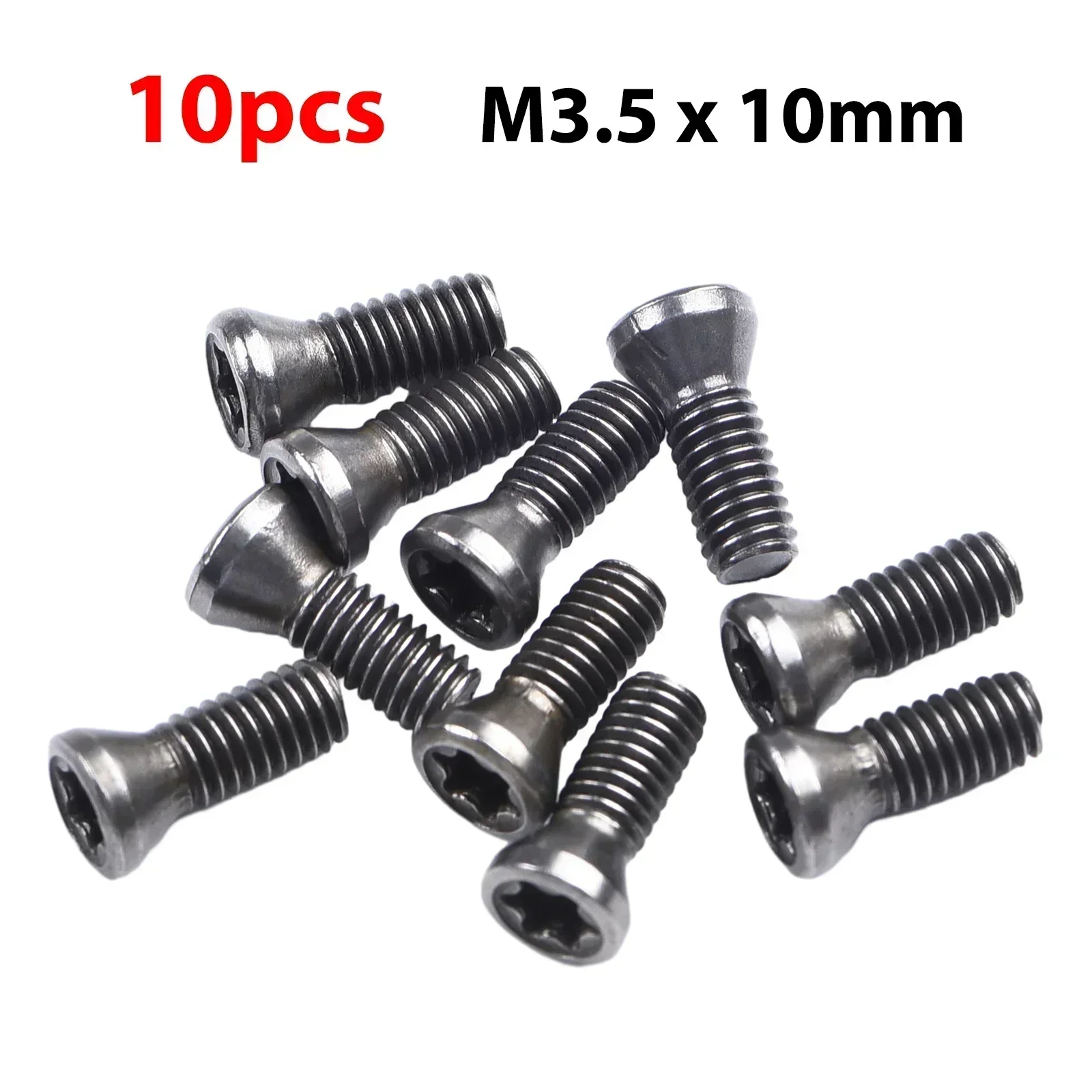 

10pcs M2.5 M3.5 Torx Screws For Replaces Carbide Insert CNC Lathe Tools Ultra Thin Super Low Flat Wafer Head Screw Bolt Parts