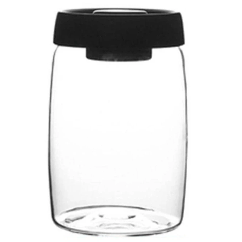 

5X Coffee Bean Storage Container Glass Vacuum Jar Sealed Kitchen Storage Snack Tea Milk Powder Container Storage L