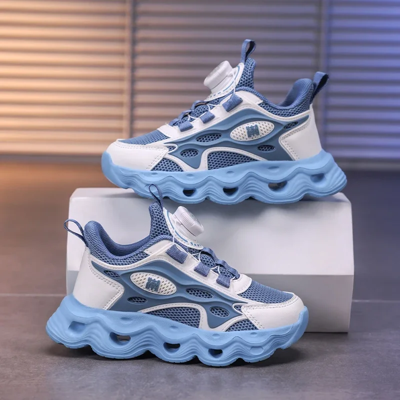

Spring New Children's Casual Sports Shoes Mesh Breathable Boys and Girls Sneakers Soft Anti-Slip Kid's Running Shoes Size 29-39