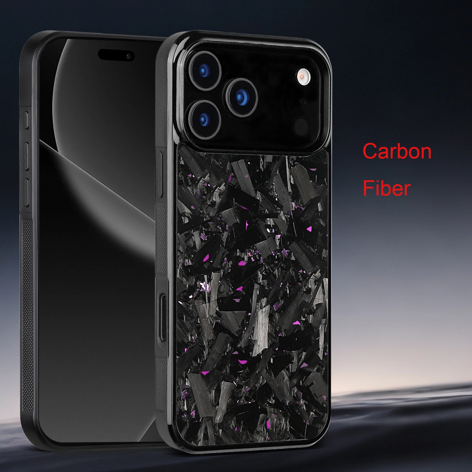 

Coque For MagSafe Phone Cover For iPhone 17Air 17Pro 17 Pro Max Protective Premium Magnetic Big Colored Forged Carbon Fiber Case