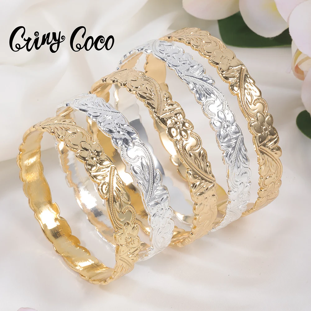 Cring Coco Hawaiian Bangle Bangles Fashion Woman Pozłacana designerska biżuteria Akcesoria Polinezyjska bransoletka dla kobiet Luksusowa