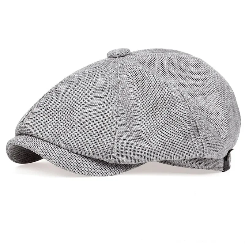 New Fashion Newsboy Cap Men's Twill Cotton Hat 8 Panel Hat Baker Caps Retro Gatsby Hats Casual Brand Cap Beret for painter hat 3