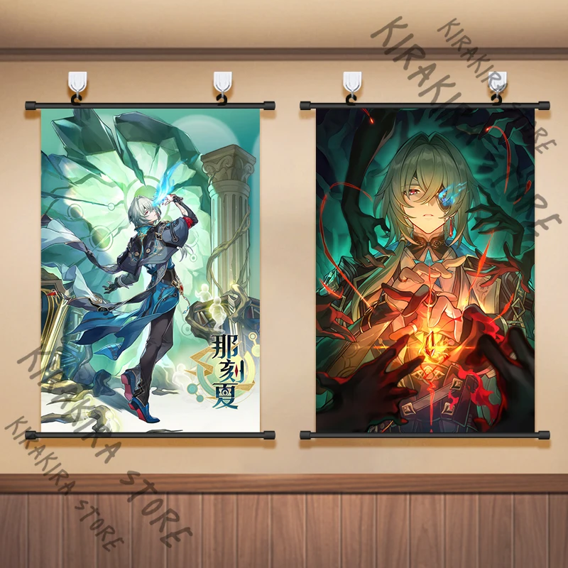 

Honkai: Star Rail Anaxa Poster Hanging Pictures Decor Murals Cosplay Anaxagoras Dormitory Playbill Backdrop Scroll Paintings