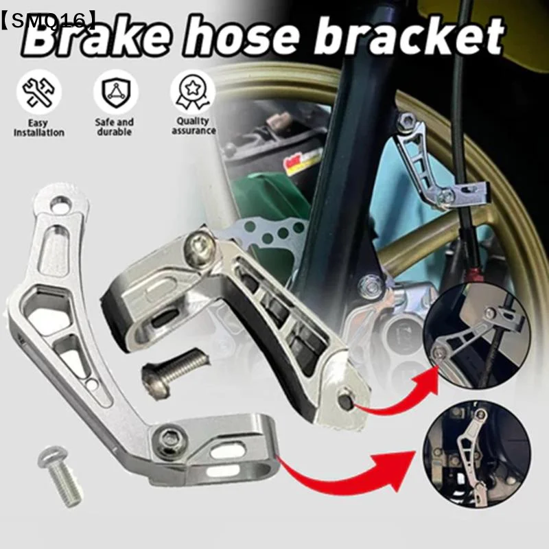 CNC Front Disc Brake Hose Holder Bracket Long & Short Bent Design Model Universal Fit【SMQ】