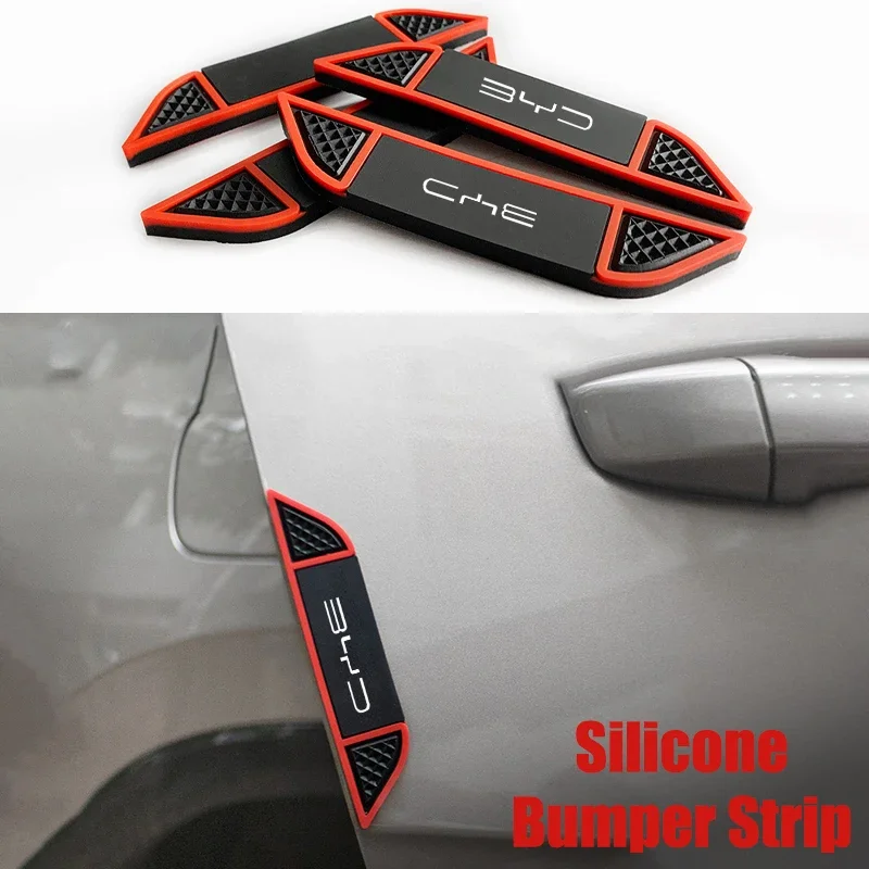 Car Door Anti‑collision Strips Silicone Door Edge Guard For BYD Seal U Dolphin Mini Sealion7 Song Pro ATTO3 Yuan UP Anti‑scratch