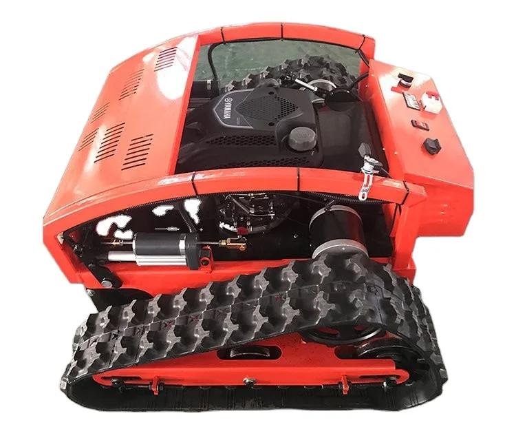 

Remote Control Crawler Lawn Mower, Small Lawn Mower For Wasteland Mower On Road Slope