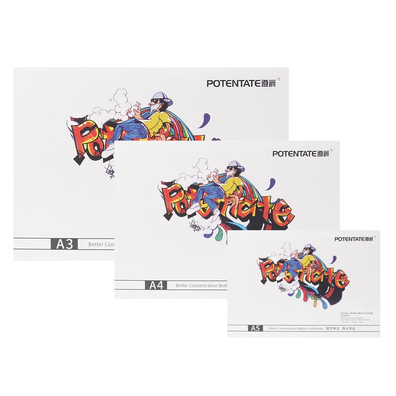 32 ورقة كراسة الرسم الورقية 120 جرام A4/A5 لوحة ورق الرسم لأقلام الجل وأقلام التحديد وأقلام الرصاص الملونة وقلم الفحم والجرافيت