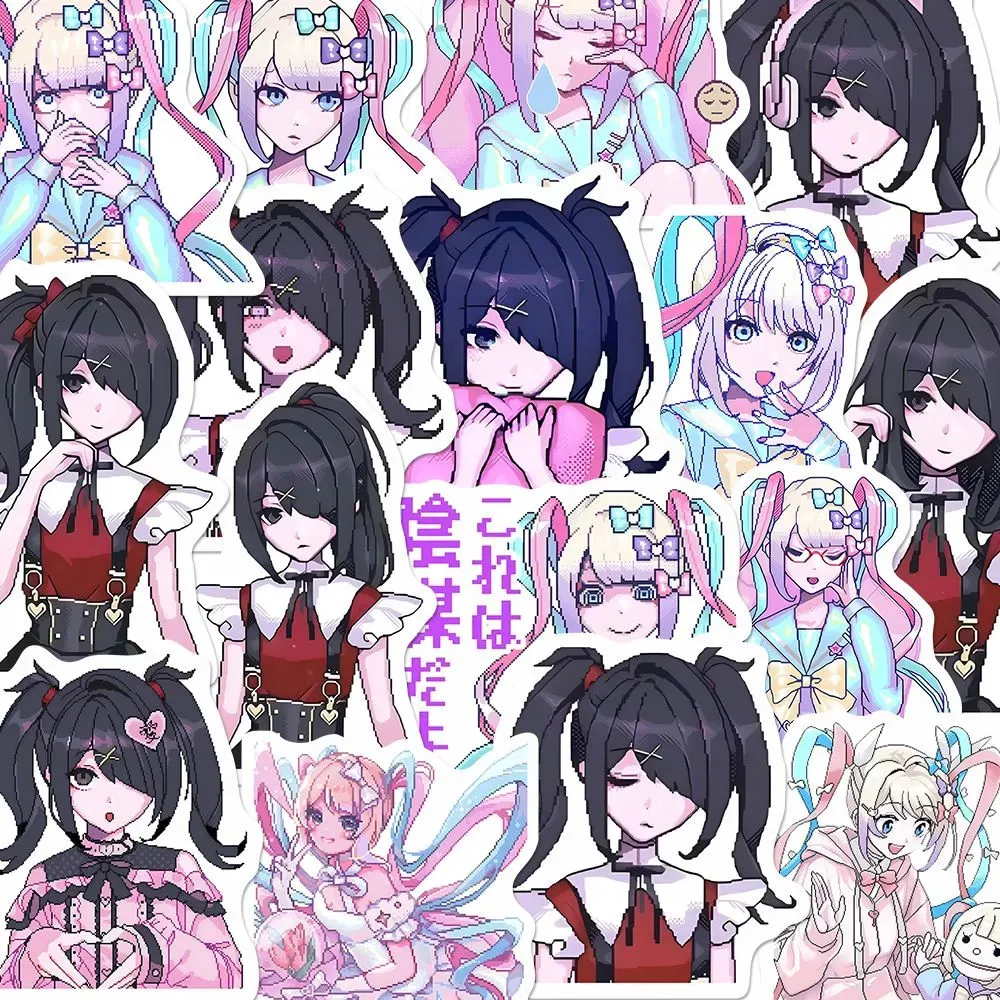 KAngel Ame Chan Adesivo Needy Girl Overdose Adesivi NGO Merci Carino Custodia per telefono portatile Decor Materiale scolastico Cancelleria per