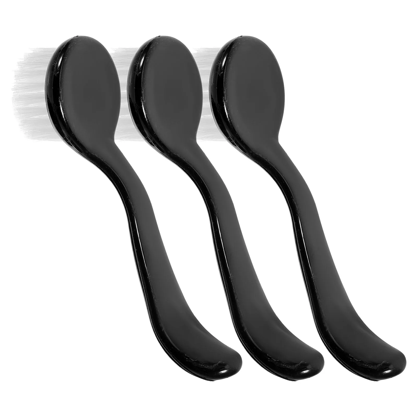 

3Pcs Compact Face Cleansing Brush Set Smooth Bristle Exfoliator Manual Facial Scrubber for Daily Use Travel Essential Skincare