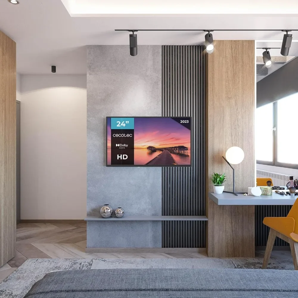 XMSJ-Cecotec تلفزيون 0 مسلسل 0024. Pantalla de 24 Pulgadas، HD، Resoluciones de images y فيديو أوبتيما، سيستيما دولبي، Mem