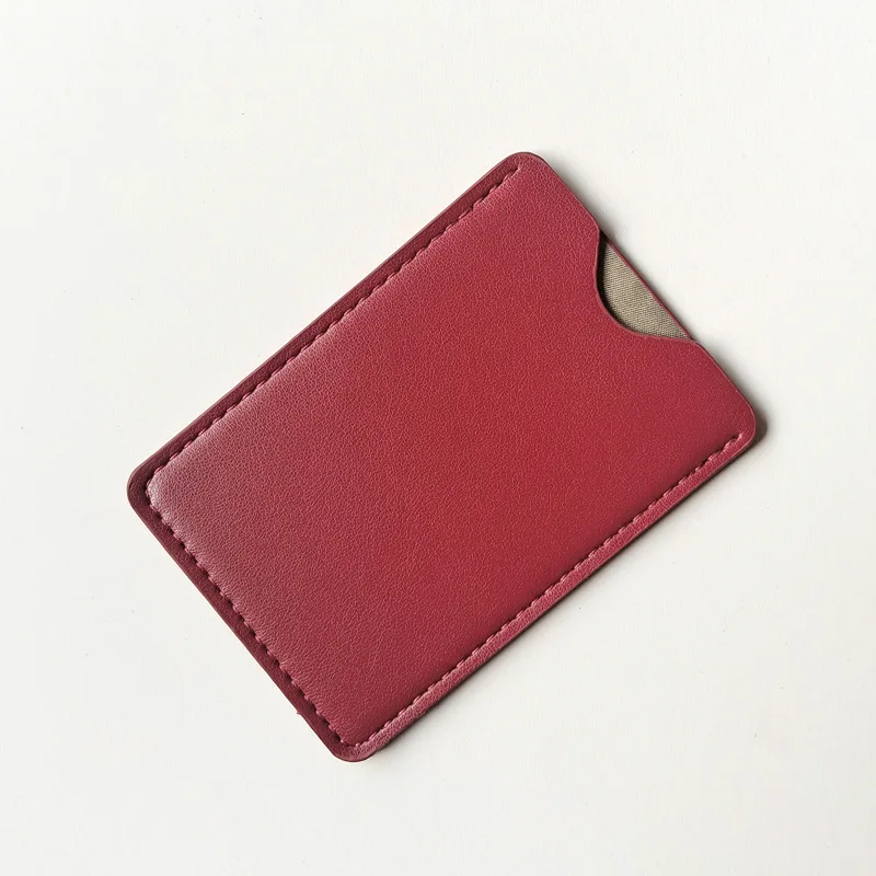 Ultradünner PU-Leder RFID-Kartenhalter, Anti-Entmagnetisierungs-Bankkarten-Schutzhülle für Geldbörse Reise Büro