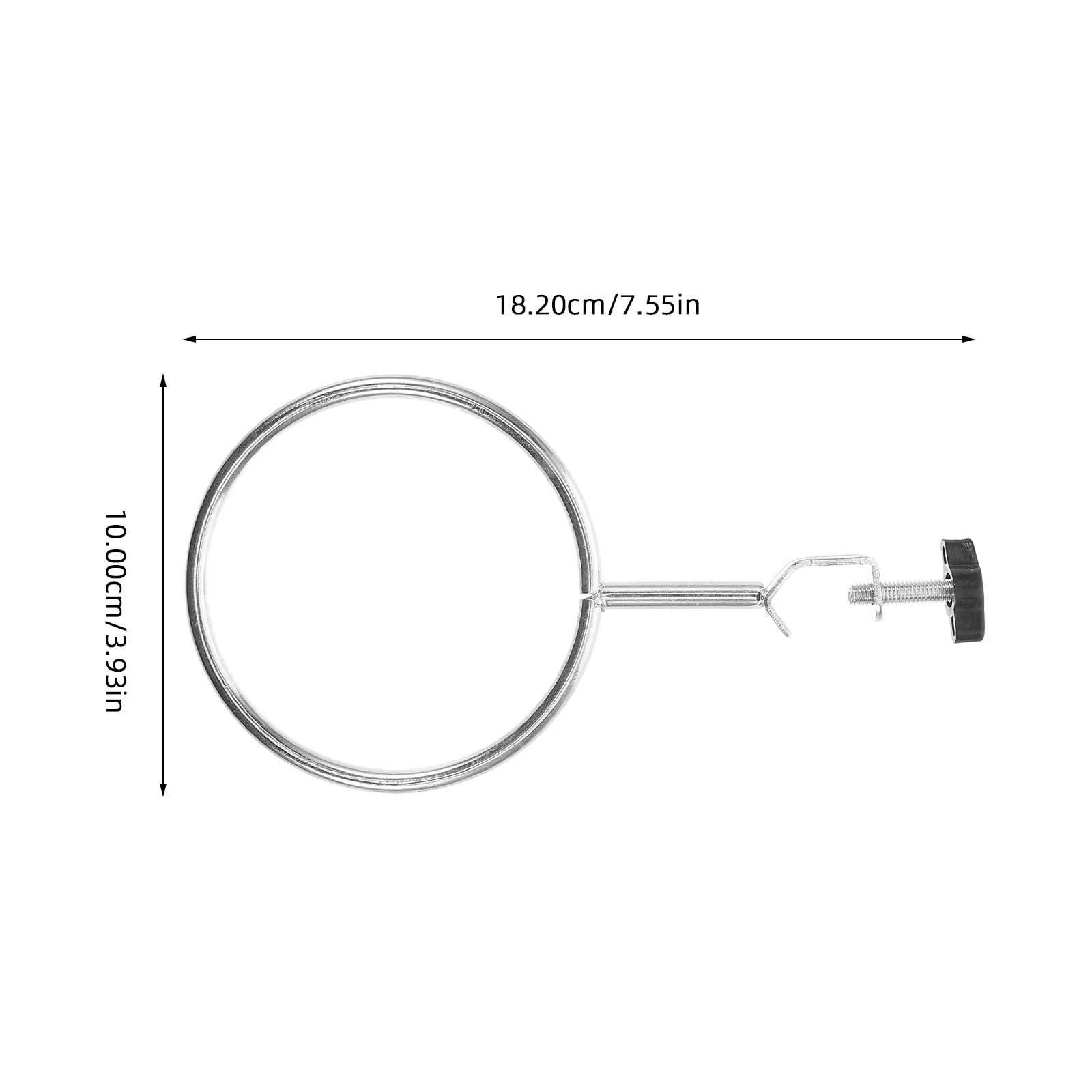 1 قطعة حامل حديد لمعدات المختبرات مع حلقات الحديد أنبوب اختبار كوب قارورة حامل المشبك مختبر الكيمياء دعم معوجة حامل