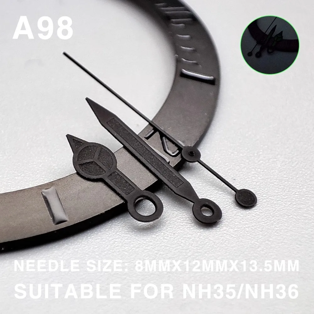 Watch Accessories: NH35 Hands, Luminous Watches, Hands, NH36/4R35 Movement, Men's Mechanical Hands