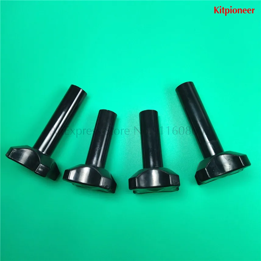 Черные крепежные гайки 4 в 1, фитинги, четырехлистные винтовые гайки M8 для машин для мягкого мороженого YKF826T