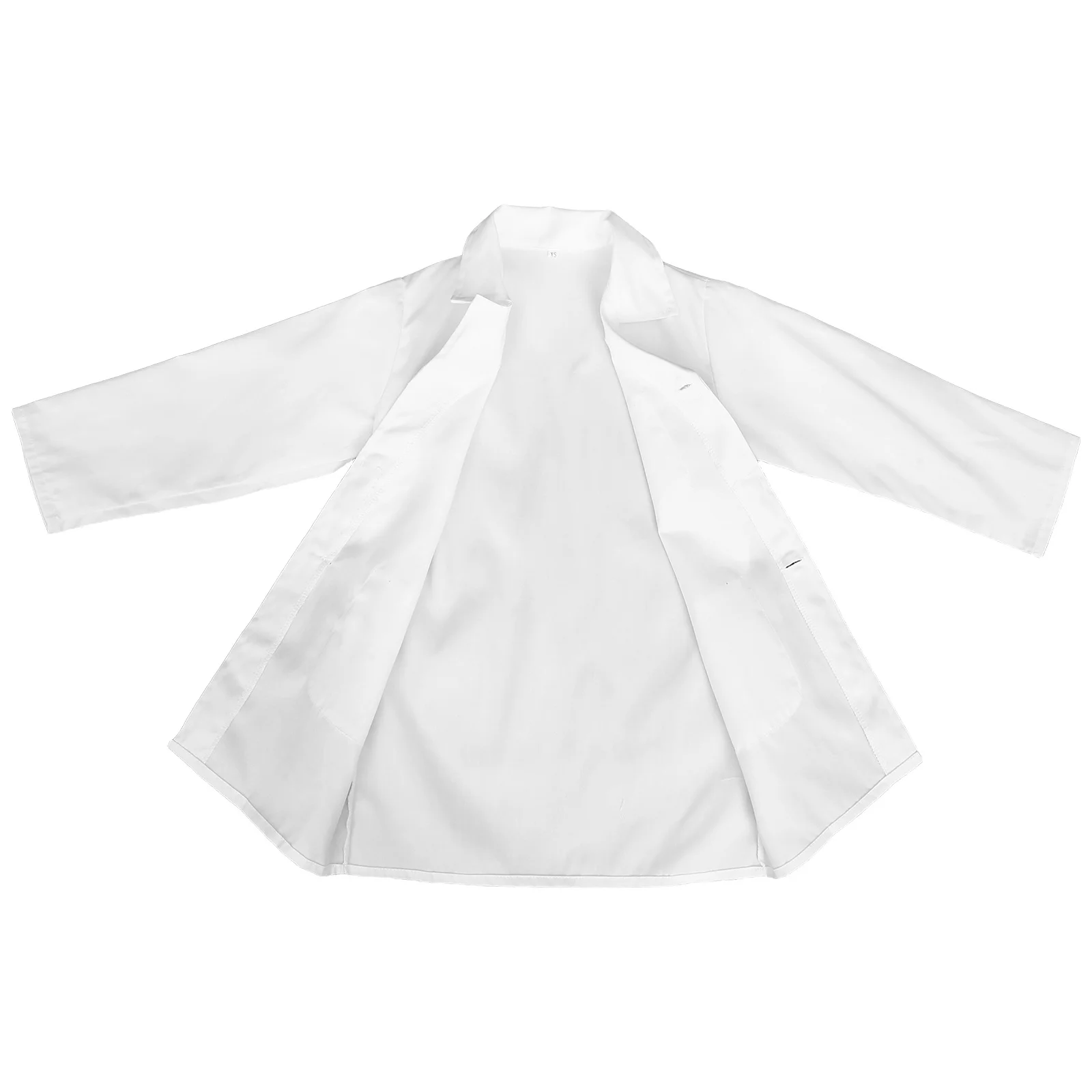 Laboratoriumjas Lange mouw Wit Unisex Arts Wetenschapper Kostuum voor Fantasiespel Rol Aankleden School Halloween Party Rol