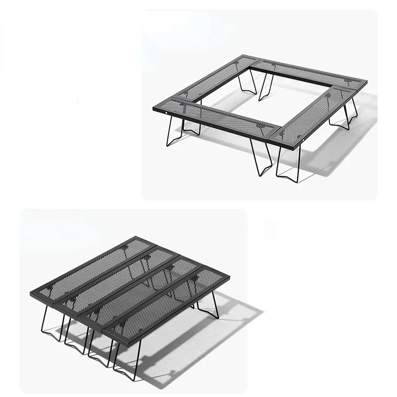 

Multifunctional Folding Camping Table - Outdoor Picnic Portable Iron Table, Tourist Camping Supplies for Travel
